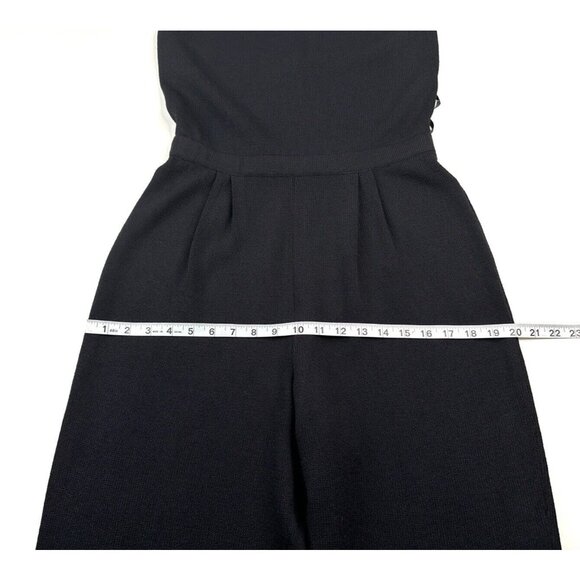 St. John Evening by Marie Gray Women's Halter Jumpsuit Black Sleeveless Size 10 - Picture 5 of 15